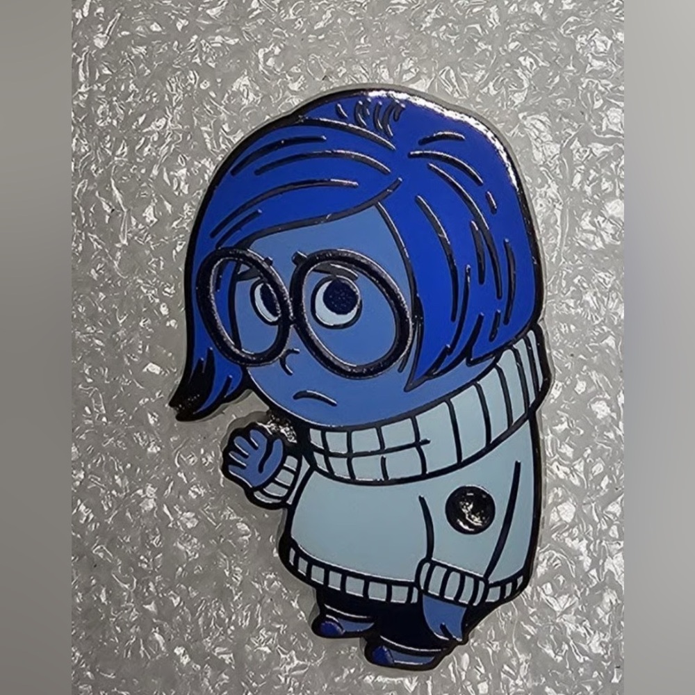 Hidden Mickey Sadness Enamel Pin